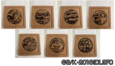 スクエア コルクコースター